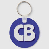 Professionele moderne minimalistische Initialen vo Sleutelhanger (Voorkant)