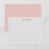 Professionele moderne minimalistische Jouw naam Notitiekaartje (Voorkant / Achterkant)