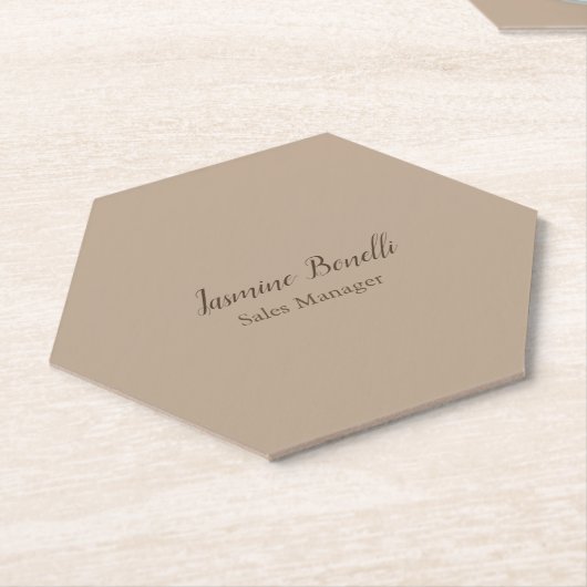 Professionele, moderne minimalistische kartonnen onderzetters (Schuin)