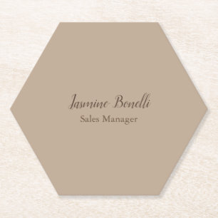 Professionele, moderne minimalistische kartonnen onderzetters