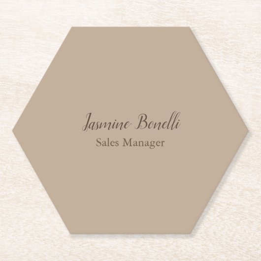 Professionele, moderne minimalistische kartonnen onderzetters (Voorkant)