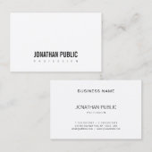 Professionele, moderne, minimalistische legant BW- Visitekaartje (Voorkant / Achterkant)