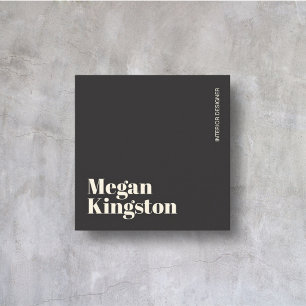 Professionele Moderne Minimalistische Luxe Elegant Vierkante Visitekaartje