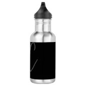 Professionele moderne minimalistische monogrammen waterfles (Rechts)