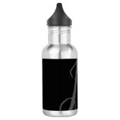 Professionele moderne minimalistische monogrammen waterfles (Links)
