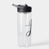 Professionele moderne minimalistische monogrammen waterfles (Rechts)