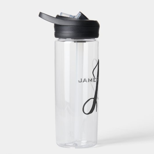Professionele moderne minimalistische monogrammen waterfles (Rechts)