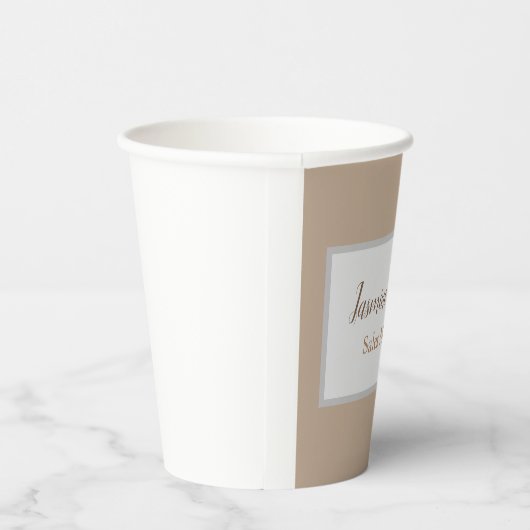 Professionele, moderne minimalistische papieren bekers (Rechts)