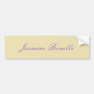 Professionele moderne minimalistische pastel beige bumpersticker