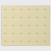 Professionele moderne minimalistische pastel beige cadeaupapier (Vlak)