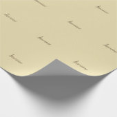 Professionele moderne minimalistische pastel beige cadeaupapier (Hoek)