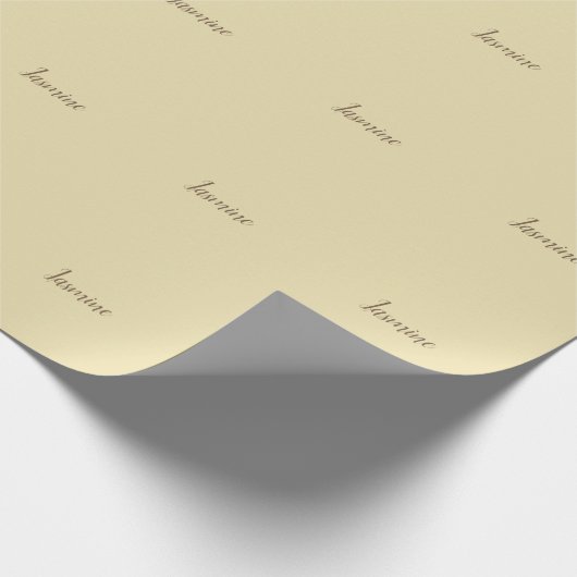 Professionele moderne minimalistische pastel beige cadeaupapier (Hoek)