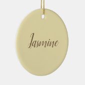 Professionele moderne minimalistische pastel beige keramisch ornament (Rechts)