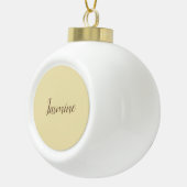 Professionele moderne minimalistische pastel beige keramische bal ornament (Rechts)