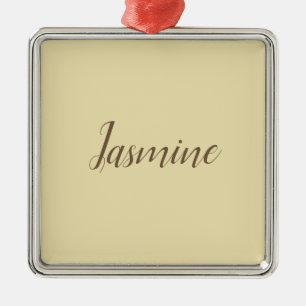 Professionele moderne minimalistische pastel beige metalen ornament