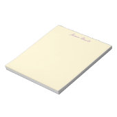 Professionele moderne minimalistische pastel beige notitieblok (Linkerzijde)