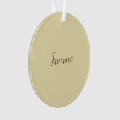 Professionele moderne minimalistische pastel beige ornament (voorkant)