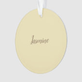 Professionele moderne minimalistische pastel beige ornament (voorkant)