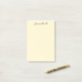 Professionele Moderne Minimalistische Pastel Beige Post-it® Notes (Op bureau)
