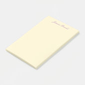 Professionele moderne minimalistische pastel beige post-it® notes (Schuin)