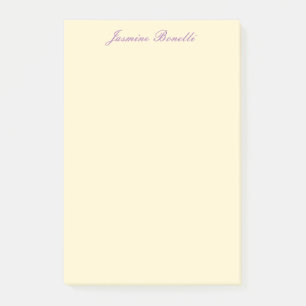 Professionele moderne minimalistische pastel beige post-it® notes