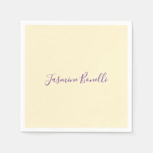 Professionele Moderne Minimalistische Pastel Beige Servet
