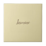 Professionele moderne minimalistische pastel beige tegeltje<br><div class="desc">U kunt de Lettertypen, achtergrondkleur en Afbeelding, lettertekens eenvoudig wijzigen.</div>
