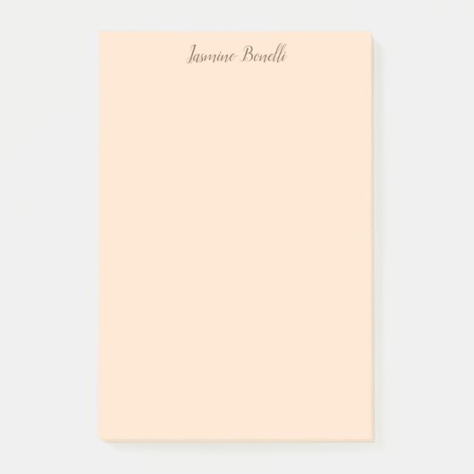 Professionele moderne minimalistische pastelkleur post-it® notes (Voorkant)