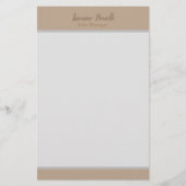 Professionele moderne minimalistische pastelkleure briefpapier (Voorkant)