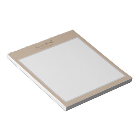 Professionele moderne minimalistische pastelkleure notitieblok (Schuin)