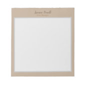 Professionele moderne minimalistische pastelkleure notitieblok (Voorkant)