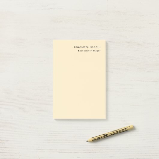 Professionele, moderne minimalistische post-it® notes (Op bureau)