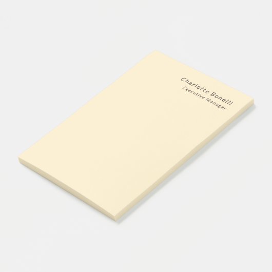 Professionele, moderne minimalistische post-it® notes (Schuin)