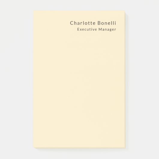 Professionele, moderne minimalistische post-it® notes (Voorkant)