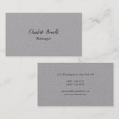 Professionele, moderne minimalistische Premium Gre Visitekaartje (Voorkant / Achterkant)