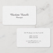 Professionele, moderne minimalistische Premium Lin Visitekaartje (Voorkant / Achterkant)