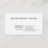 Professionele, moderne minimalistische Premium Lin Visitekaartje (Voorkant)