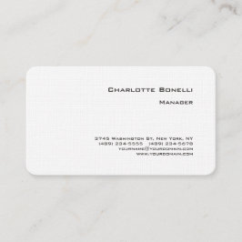 Professionele, moderne minimalistische Premium Lin Visitekaartje