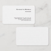 Professionele, moderne minimalistische Premium Lin Visitekaartje (Voorkant / Achterkant)