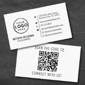 Professionele moderne minimalistische QR-code Logo Visitekaartje