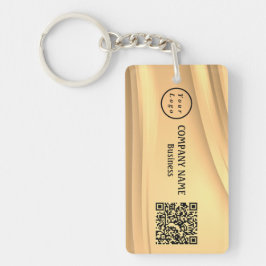 Professionele, moderne, minimalistische Qr-code vo Sleutelhanger
