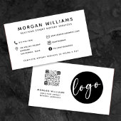 Professionele, moderne, minimalistische Qr-code vo Visitekaartje
