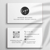 Professionele, moderne, minimalistische Qr-code vo Visitekaartje
