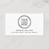 Professionele, moderne, minimalistische Qr-code vo Visitekaartje (Achterkant)