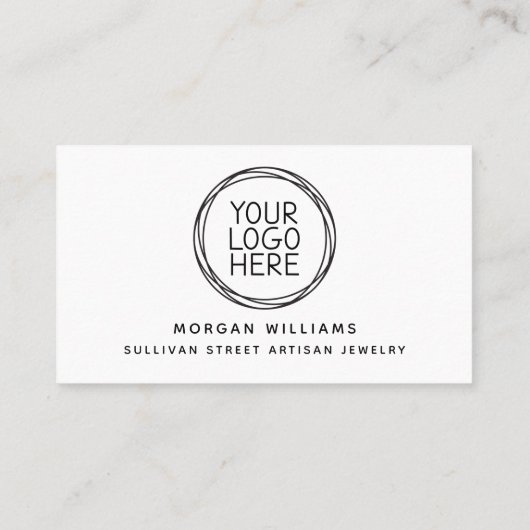 Professionele, moderne, minimalistische Qr-code vo Visitekaartje (Achterkant)