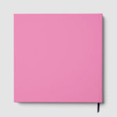 Professionele moderne minimalistische roze kleur gastenboek (Achterkant)