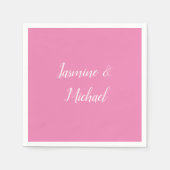 Professionele Moderne Minimalistische Roze Kleur Servet (Voorkant)