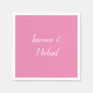 Professionele Moderne Minimalistische Roze Kleur Servet