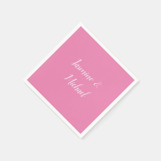 Professionele Moderne Minimalistische Roze Kleur Servet (Hoek)