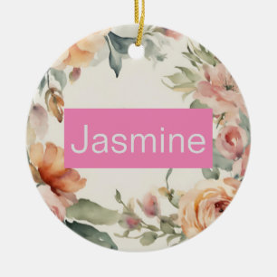 Professionele Moderne Minimalistische Rozen Bloeme Keramisch Ornament